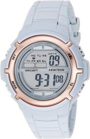 img 4 attached to Armitron Sport 45/7045 Unisex Digital Chronograph Watch with Resin Strap