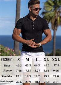 img 1 attached to URRU Muscle Shirts Stretch Sleeve Men's Clothing and Shirts