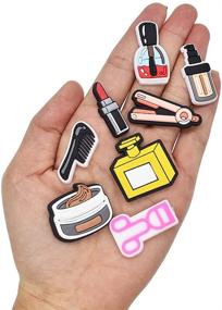 img 1 attached to 💄 30 Pieces of Makeup Shoe Charms for Shoe & Wristband Decoration - Lipstick, Dress, Purse Shoe Charms - Perfect for Women, Girls, and Teen's Party, Birthday, and Festival Gifts