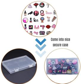 img 2 attached to 💄 30 Pieces of Makeup Shoe Charms for Shoe & Wristband Decoration - Lipstick, Dress, Purse Shoe Charms - Perfect for Women, Girls, and Teen's Party, Birthday, and Festival Gifts