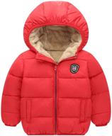 🧥 boys' hooded puffer jacket: top-quality outerwear for maximum comfort and style logo
