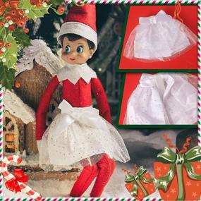 img 2 attached to 🎄 Deluxe Santa Couture Bathrobe Sleeping Elf Doll and Accessory Set