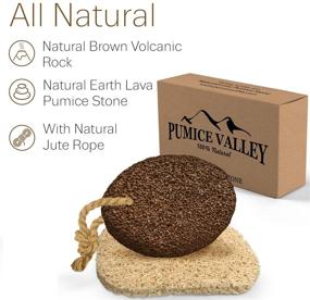 img 3 attached to Premium Pumice Stone for Feet - Natural Lava Foot Stone with Eco-Friendly Holder - Effective Callus, Wart, and Corn Removal - Pedicure Exfoliator for Dry Dead Skin, Heels, Elbows - Healthy Foot Care Scrubber