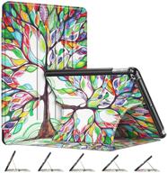 🌳 fintie case for ipad 6th/5th gen (9.7 inch) - slim protective cover with multiple secure angles and auto sleep/wake - love tree design logo