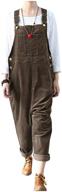 👖 adjustable women's corduroy overalls jumpsuit - ladyful clothing in jumpsuits, rompers & overalls logo