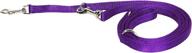 double thick purple european hamilton lead, 5/8-inch, nylon logo