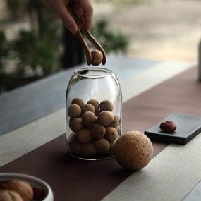 img 3 attached to 🍪 UPKOCH Glass Jars with Airtight Seal Ball Cork Lid: Clear Cookie, Mason Jars for Food Storage & Canister with Multiple Sizes for Tea, Coffee, Spice, Sugar, Salt