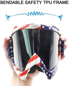 img 2 attached to SPOSUNE Motorcycle Goggles: Ultimate Protection for Off-Road Adventures - ATV Dirt Bike MX UV400 Motocross Goggle with Anti-Scratch Foam & Dustproof Design