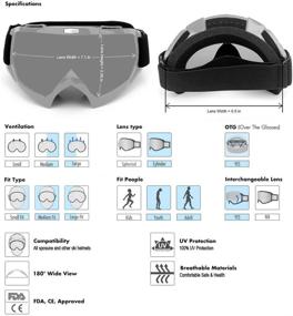 img 1 attached to SPOSUNE Motorcycle Goggles: Ultimate Protection for Off-Road Adventures - ATV Dirt Bike MX UV400 Motocross Goggle with Anti-Scratch Foam & Dustproof Design