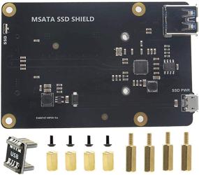 img 4 attached to 🔍 Geekworm Raspberry Pi 3 B + плата расширения хранения mSATA SSD - модуль X850 V3.1 USB3.0 для мобильного жесткого диска для Raspberry Pi 3 Model B + / 3 Model B / ROCK64