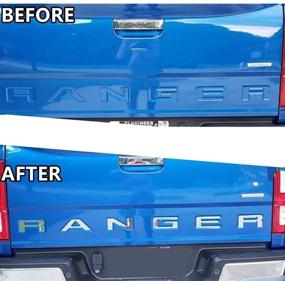 img 1 attached to 🚚 2019 Ranger ABS пластиковые поднятые вставные буквы для задней двери - отделка хромом в серебристом цвете