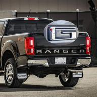 🚚 2019 ranger abs пластиковые поднятые вставные буквы для задней двери - отделка хромом в серебристом цвете логотип