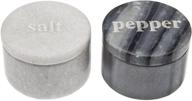 🧂 godinger covered marble salt & pepper in timeless black and white design logo