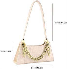 img 3 attached to Ayliss Crocodile Shoulder Handbag Classic Women's Handbags & Wallets for Totes