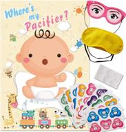🍼 pacifier placement game - ideal for baby shower party favors and fun - dummy placement game logo