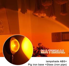 img 2 attached to Sunset Light Projection Lamp - Projector LED Mellow Lamp Night Light 180 Degree Rotation For Photography/Party/Home Decor/Bedroom Living Room Bring Modern Sunset Lamp (Sunset Lamp)