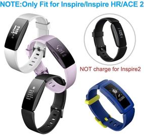 img 3 attached to 🔌 Высококачественные кабели-зарядки [2 штуки] для умных часов Fitbit Inspire HR, Inspire и Ace 2 - Надежный аксессуар для зарядки по USB (3,3 фута) для Fitbit Inspire HR и Inspire.