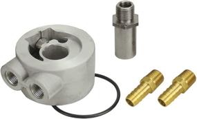 img 1 attached to 🚗 Enhance Engine Cooling Efficiency with Derale 15734 Thermostatic Sandwich Adapter Kit