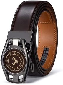 img 4 attached to Bulliant Branded Ratchet Genuine Customized Men's Accessories and Belts