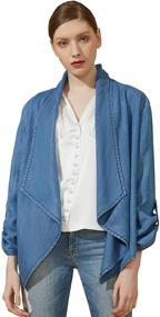 img 4 attached to 👚 Womens Casual Jacket Cardigans - Coats, Jackets & Vests for Women's Clothing