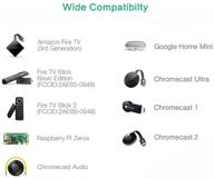 🔌 fire tv stick chromecast ultra/2/1 adapter: usb to rj45 ethernet with usb power cable, grey - get stable internet connection! logo