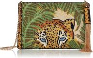 многоцветная сумочка mary frances safari crossbody clutch handbag логотип