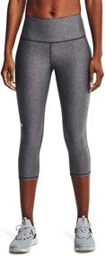 img 4 attached to 🩳 High Waisted Pocketed Capri for Women by Under Armour, Enhanced with HeatGear Technology