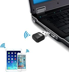 img 3 attached to WAVLINK AC650 Dual Band USB WiFi Adapter, 2.4G/5G Wireless Ethernet Network LAN Card Wi-Fi Dongle for Laptop/PC, Windows Driver Included, Compatible with Windows XP/Vista/7/8/8.1/10, MAC OS