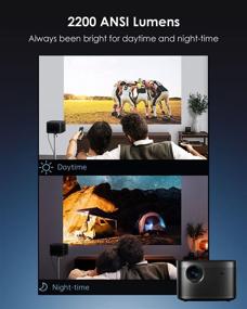 img 2 attached to 🎬 Проектор XGIMI Horizon Pro 4K - 2200 ANSI люмен, кино-проектор Android TV 10.0 с динамиками Harman Kardon, автоматической коррекцией искажений изображения, домашний кинотеатр с WiFi и Bluetooth.