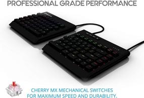 img 2 attached to 🎮 Enhanced KINESIS Gaming Freestyle Edge RGB Split Mechanical Keyboard (MX Red) - Boost Your Gaming Experience