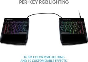 img 1 attached to 🎮 Enhanced KINESIS Gaming Freestyle Edge RGB Split Mechanical Keyboard (MX Red) - Boost Your Gaming Experience