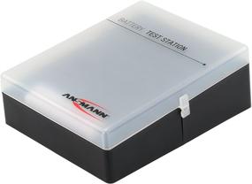 img 3 attached to 🔋 ANSMANN Премиум-коробка для батареек на 24 штуки AA, 16 штук AAA и 4 штук 9V PP3 блочных батареек - кейс для хранения и транспортировки с тестером батареек, идеально подходит для аккумуляторов.