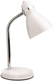 img 3 attached to Newhouse Lighting NHDK-OX-WH Oxford Desk Lamp - Flexible Goose Neck Table Light with 40 Watt LED Bulb, Included in White