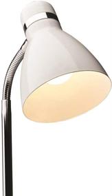 img 2 attached to Newhouse Lighting NHDK-OX-WH Oxford Desk Lamp - Flexible Goose Neck Table Light with 40 Watt LED Bulb, Included in White