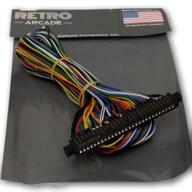 🕹️ оптимизированная сборка корзины стандартного кабеля jamma board us wiring harness loom для jamma 60-in-1 pcb board от retroarcade.us логотип