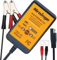 mroinge 12v 2a smart battery maintainer for lead acid & lithium(lifepo4) batteries – ideal for cars, motorcycles, lawn mowers, boats, atvs, slas, agms, gel cells, and more logo