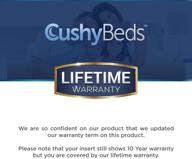 🛏️ cushybeds twin xl box spring encasement - 100% waterproof zippered cover, 6-sided protection, fitted 7-9" depth logo