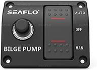 🌊 seaflo 3-way bilge pump panel with automatic/off/manual rocker switch and 15a circuit breaker - 12v 24v 32v логотип