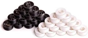 img 1 attached to 🧵 Efficient 144 Black/White Prewound Bobbins for Brother Embroidery Machine, Size A (156) 90 Weight