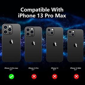 img 3 attached to 📱 Водонепроницаемый чехол для iPhone 13 Pro Max 6,7-дюймовый 5G 2021 - Защитный кожух Hoguomy с ударопрочным покрытием, встроенным защитным экраном и полной защитой всего тела.