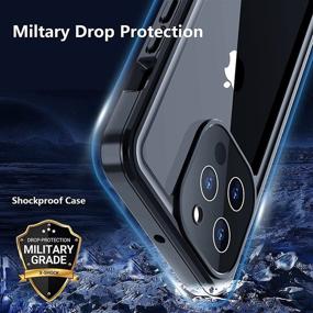 img 1 attached to 📱 Waterproof Case for iPhone 13 Pro Max 6.7-inch 5G 2021 - Hoguomy Heavy Duty Shock-Proof Cover with Built-in Screen Protector and Full-Body Protection