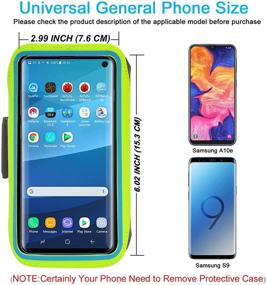 img 3 attached to 📱 Mint Green Tiflook Running Armband for Samsung Galaxy S10e S9 S8 S7 A01 A10e J3 J2 iPhone 13 12 11 Pro X XS SE 8 7 6S 6 5S 5C 5 - Phone Holder Case for Jogging, Fitness, Sports Exercise, Workout