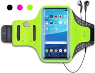 📱 mint green tiflook running armband for samsung galaxy s10e s9 s8 s7 a01 a10e j3 j2 iphone 13 12 11 pro x xs se 8 7 6s 6 5s 5c 5 - phone holder case for jogging, fitness, sports exercise, workout logo