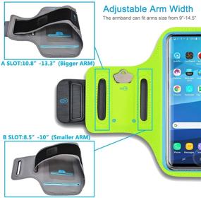 img 2 attached to 📱 Mint Green Tiflook Running Armband for Samsung Galaxy S10e S9 S8 S7 A01 A10e J3 J2 iPhone 13 12 11 Pro X XS SE 8 7 6S 6 5S 5C 5 - Phone Holder Case for Jogging, Fitness, Sports Exercise, Workout