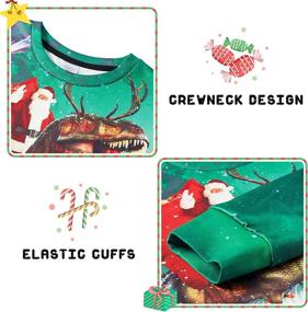 img 1 attached to Enlifety Boys Girls Ugly Christmas Sweater: 3D Printed Fleece Sweatshirts & Xmas Pullovers for Kids (4-16T)