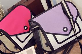 img 2 attached to Genius_Baby Drawing Shoulder Messenger Handbags Women's Handbags & Wallets