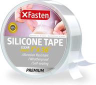 xfasten silicone self fusing tape 1-inch x 36-foot (clear) logo