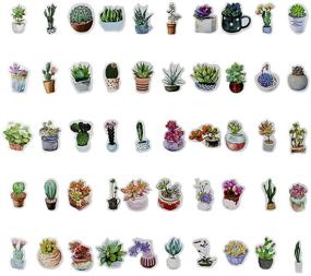 img 3 attached to 🌵 Miayon 50PCS Cute Cactus and Succulent Plants Stickers: Perfect for Scrapbooks, Albums, Planners, and Laptops!