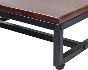 img 3 attached to 🪑 ECROCY Wooden Step Stool - Solid Bathroom Stool, Dark Walnut - Holds Up to 400 LBS (Assembly Required)