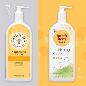 img 3 attached to Burt's Bees Baby 🍯 Nourishing Lotion- Original Scent, 12oz Bottle